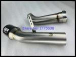 High Quality Titanium Alloy Carbon Fiber Motorcycle Exhaust Muffler Slip-on Link Pipe for Kawasaki Z900 2012-2021 Escape Moto - Image 4