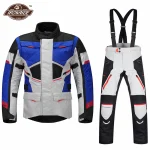 SWEEP Motorcycle Jacket Pants Waterproof Motocross Jacket Racing Motorcycle Rally Suit Moto Jacket Cold-proof Chaqueta Moto